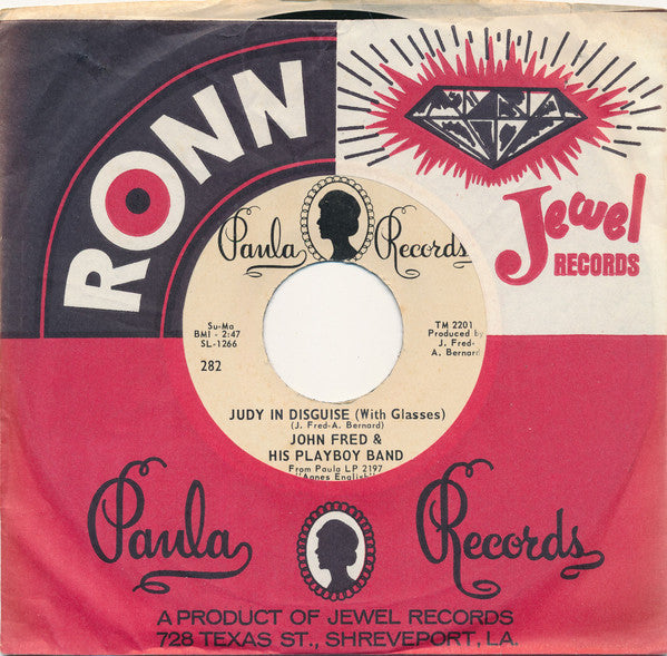 John Fred And His Playboy Band* : Judy In Disguise (With Glasses) (7", Single)