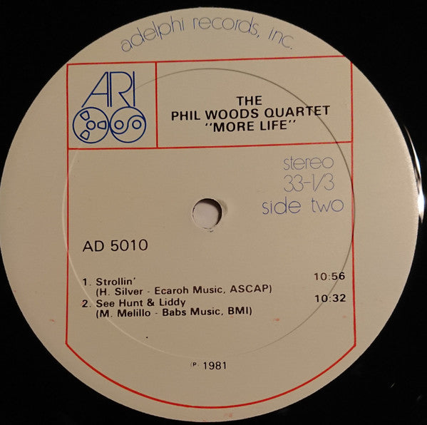 The Phil Woods Quartet : 'More' Live (LP, Album)