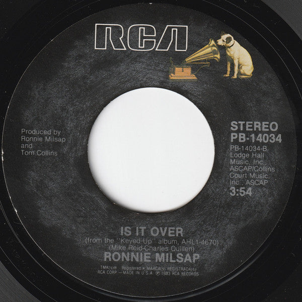 Ronnie Milsap : She Keeps The Home Fires Burning / Is It Over (7", Styrene)