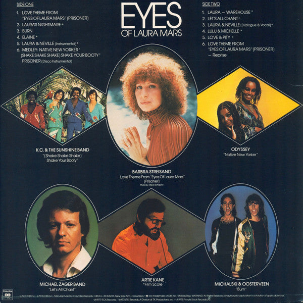 Various : Eyes Of Laura Mars (Music From The Original Motion Picture Soundtrack) (LP, Album, Ter)