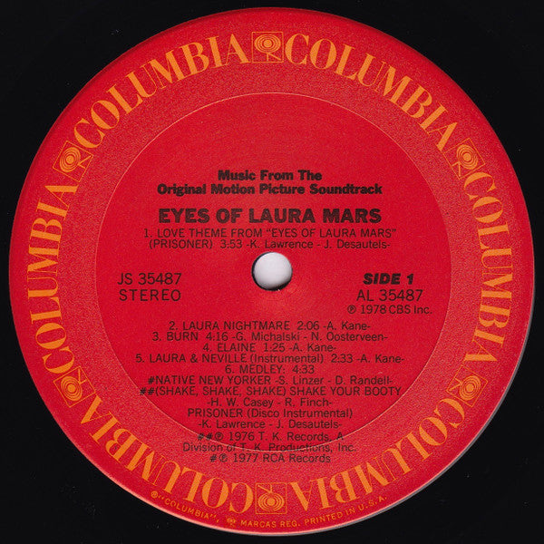Various : Eyes Of Laura Mars (Music From The Original Motion Picture Soundtrack) (LP, Album, Ter)