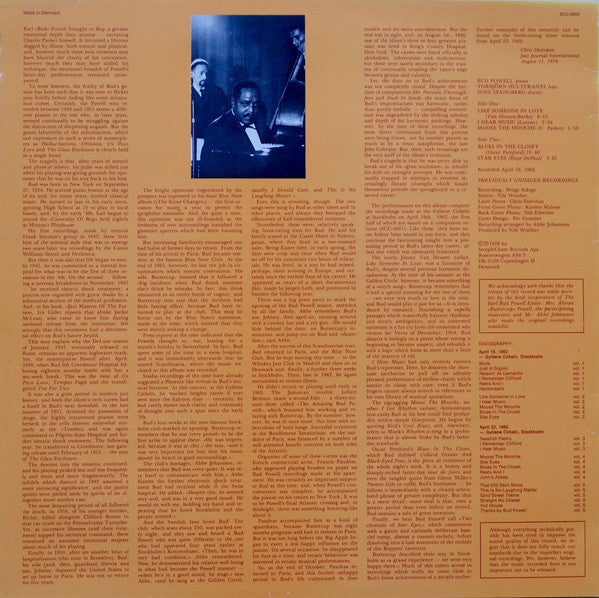 Bud Powell Trio* : At The Golden Circle Volume 2 (LP, Album)