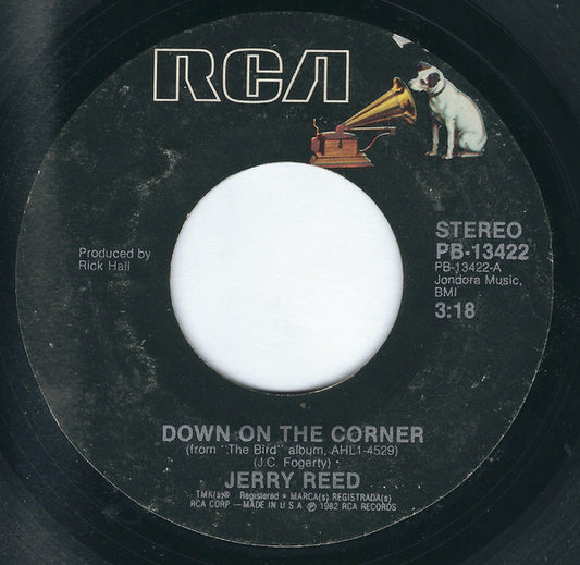 Jerry Reed : Down On The Corner (7", Single, Styrene, Ind)