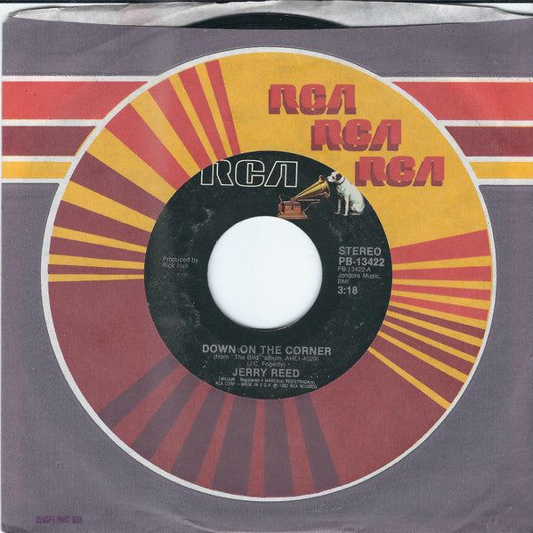 Jerry Reed : Down On The Corner (7", Single, Styrene, Ind)