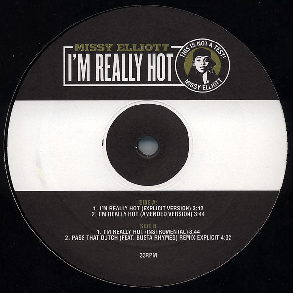Missy Elliott : I'm Really Hot (12")