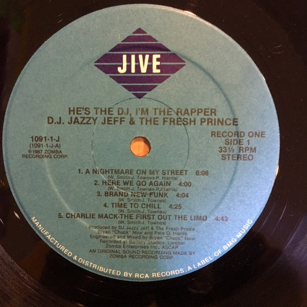 DJ Jazzy Jeff & The Fresh Prince : He's The DJ, I'm The Rapper (2xLP, Album)