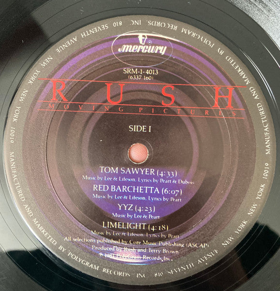 Rush : Moving Pictures (LP, Album, Club, CRC)