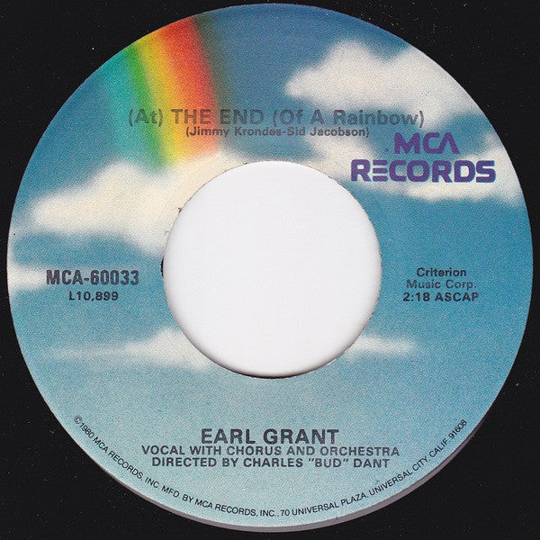 Earl Grant : (At)The End (Of A Rainbow) / Ebb Tide (7", RE)