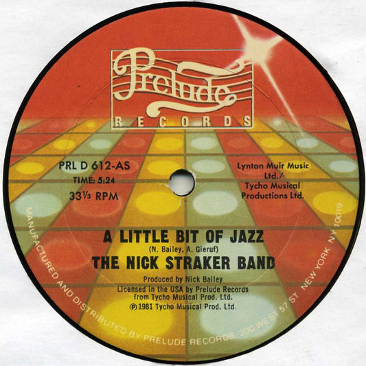 The Nick Straker Band* : A Little Bit Of Jazz (12")