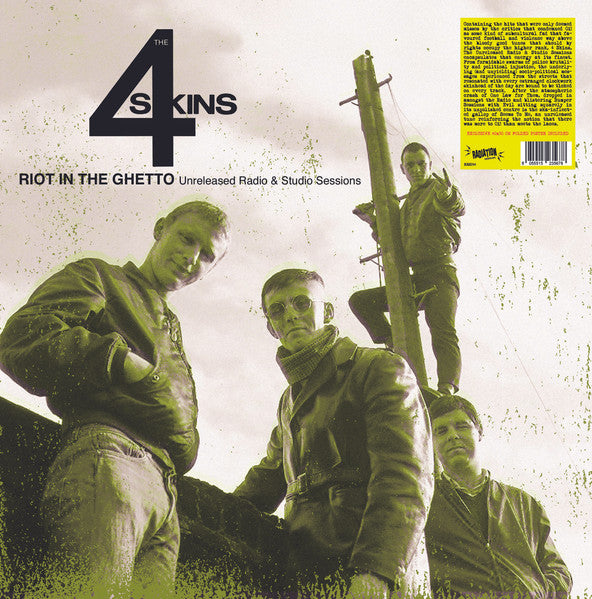 The 4 Skins* : Riot In The Ghetto: Unreleased Radio & Studio Sessions (LP, Comp)