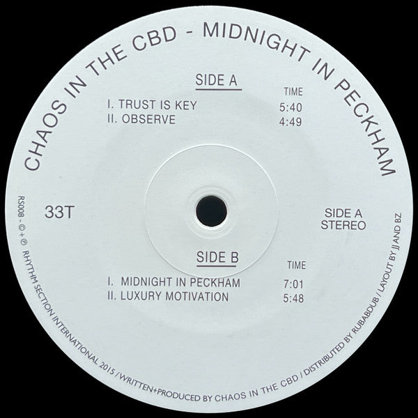 Chaos In The CBD : Midnight In Peckham (12", EP, RP)