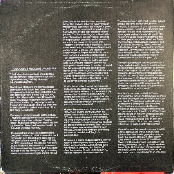 Thad Jones / Mel Lewis* : Thad Jones / Mel Lewis (2xLP, Comp, RE, Gat)