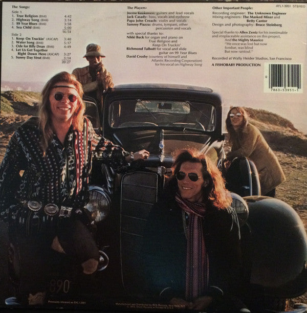 Hot Tuna : Burgers (LP, Album, RE)