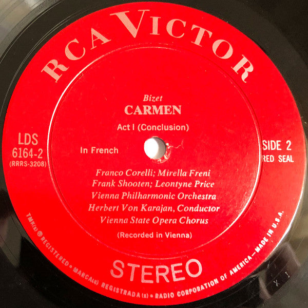 Bizet*, Leontyne Price, Franco Corelli, Robert Merrill, Mirella Freni, Herbert Von Karajan, Vienna Philharmonic*, Vienna State Opera Chorus*, Vienna Boys Choir* : Carmen (3xLP + Box)