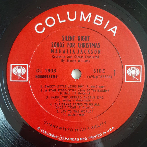 Mahalia Jackson : Silent Night - Songs For Christmas (LP, Album, Mono, Ter)