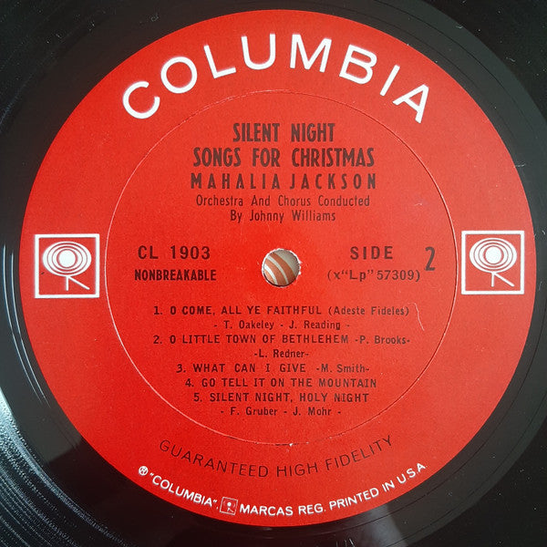 Mahalia Jackson : Silent Night - Songs For Christmas (LP, Album, Mono, Ter)
