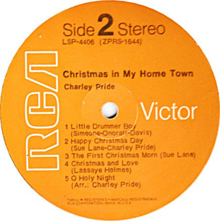 Charley Pride : Christmas In My Home Town (LP, Album, Ind)