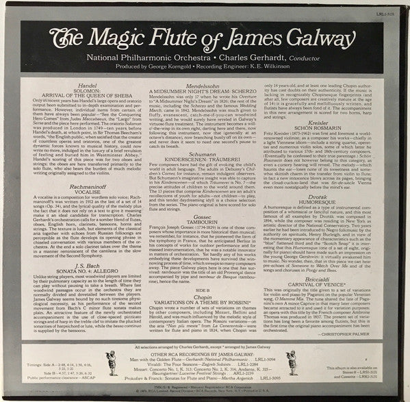 James Galway : The Magic Flute Of James Galway (LP)