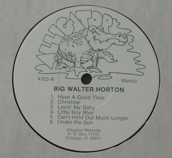 Big Walter Horton* With Carey Bell : Big Walter Horton With Carey Bell (LP, Album)