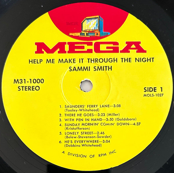 Sammi Smith : Help Me Make It Through The Night (LP, Album)