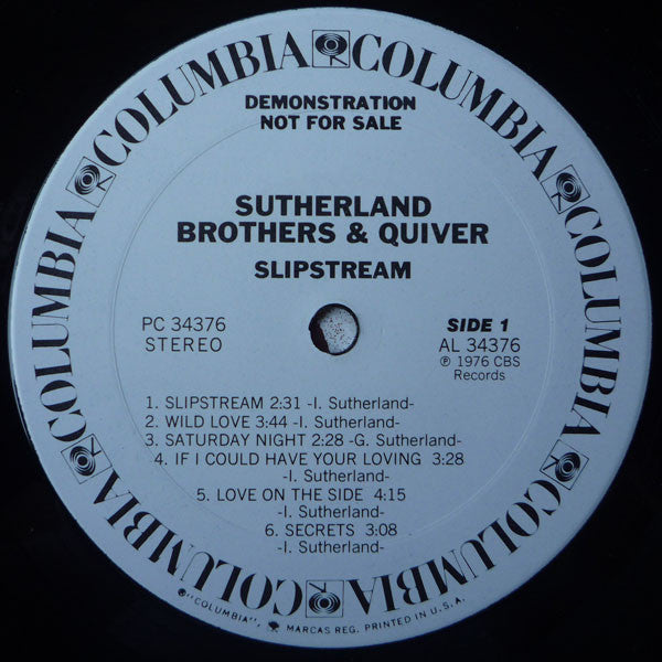 Sutherland Brothers & Quiver : Slipstream (LP, Album, Promo)