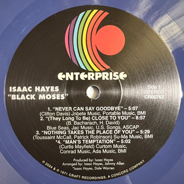 Isaac Hayes : Black Moses (2xLP, Album, Club, RE, RM, Blu)