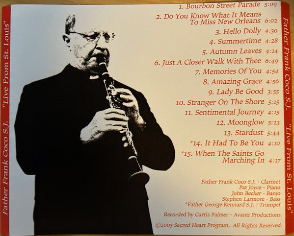 Father Frank Coco S.J. : Live From St. Louis: An Evening Of Jesuit Jazz (CD, Album)