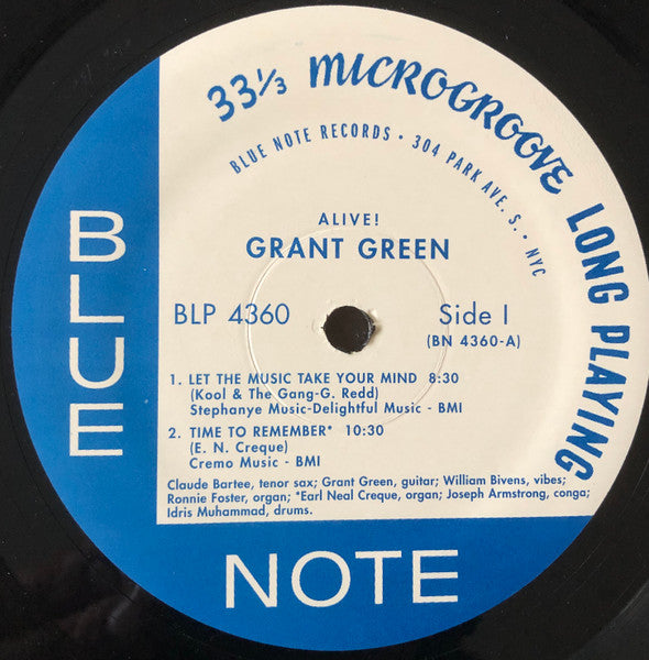 Grant Green : Alive! (LP, Album, RE, Sco)