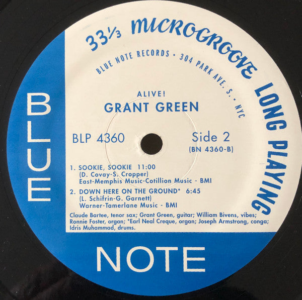Grant Green : Alive! (LP, Album, RE, Sco)
