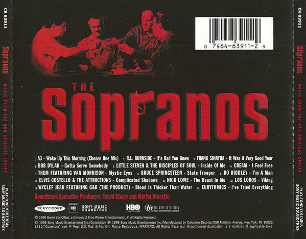 Various : The Sopranos (Music From The HBO Original Series) (CD, Comp)