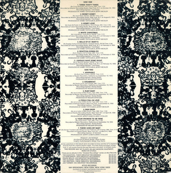 The Drifters : Their Greatest Recordings (The Early Years) (LP, Comp, Pre)