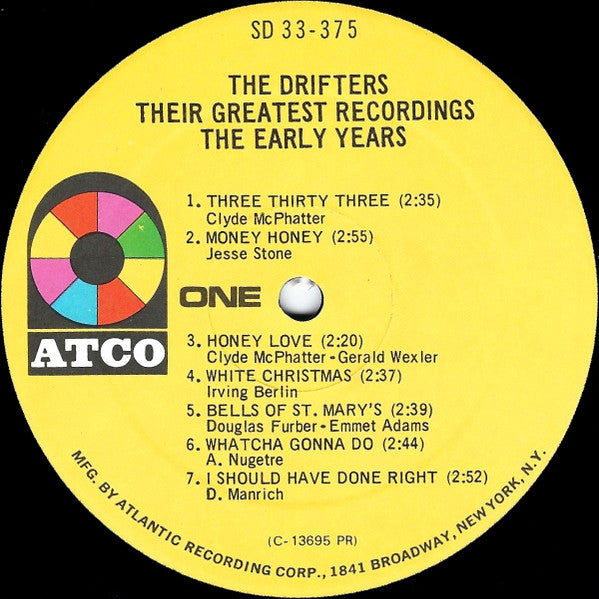 The Drifters : Their Greatest Recordings (The Early Years) (LP, Comp, Pre)