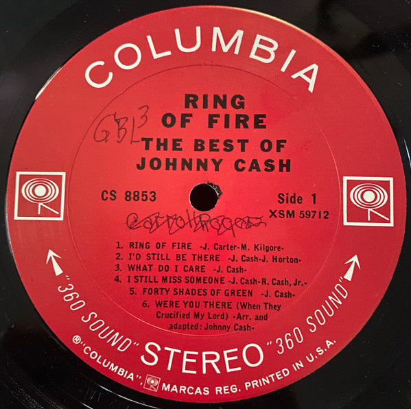 Johnny Cash : Ring Of Fire - The Best Of Johnny Cash (LP, Comp, Pit)