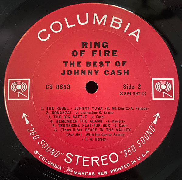 Johnny Cash : Ring Of Fire - The Best Of Johnny Cash (LP, Comp, Pit)