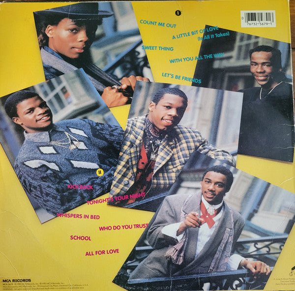 New Edition : All For Love (LP, Album, Glo)