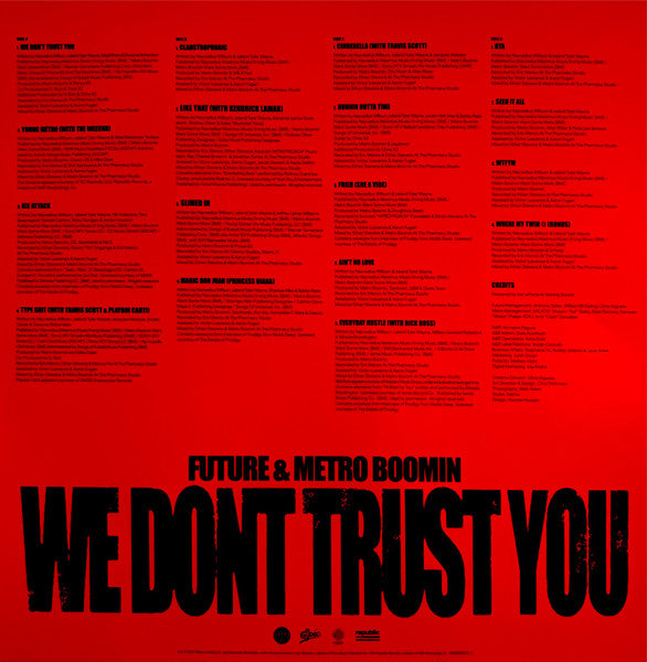 Future (4) & Metro Boomin : We Dont Trust You  (2xLP, Album)