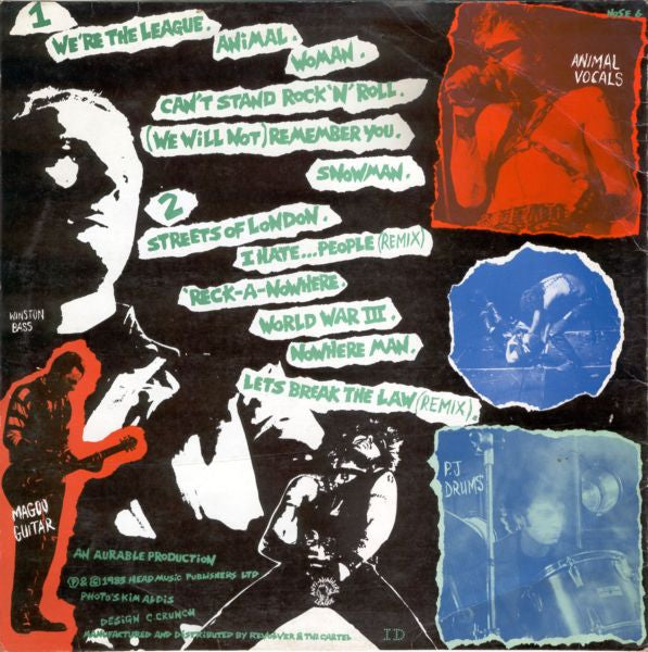 Anti-Nowhere League : We Are...The League (LP, Album, RE, Red)