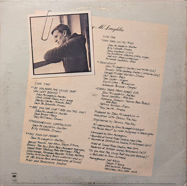 Johnny McLaughlin* : Electric Guitarist (LP, Album, NAM)