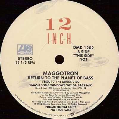 Maggotron : Return To The Planet Of Bass (12", Promo)