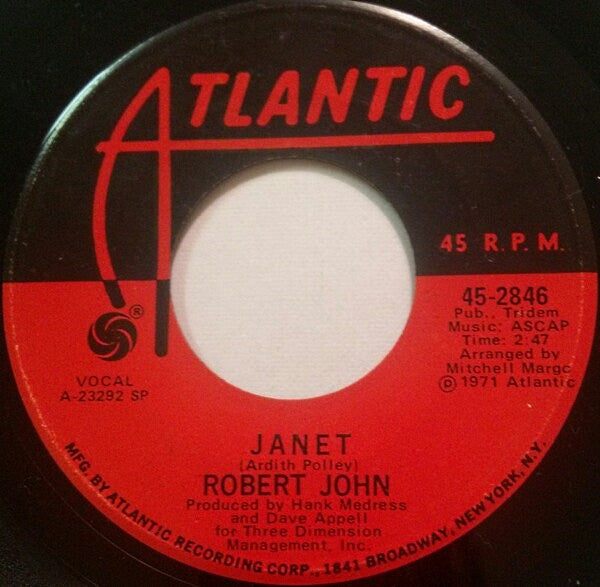 Robert John : The Lion Sleeps Tonight (Wimoweh) (Mbube) / Janet (7", Single, SP )