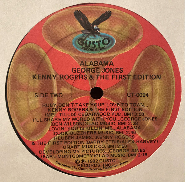 George Jones (2) / Alabama / Kenny Rogers & The First Edition : Kenny Rogers, George Jones, Alabama (LP, Comp)