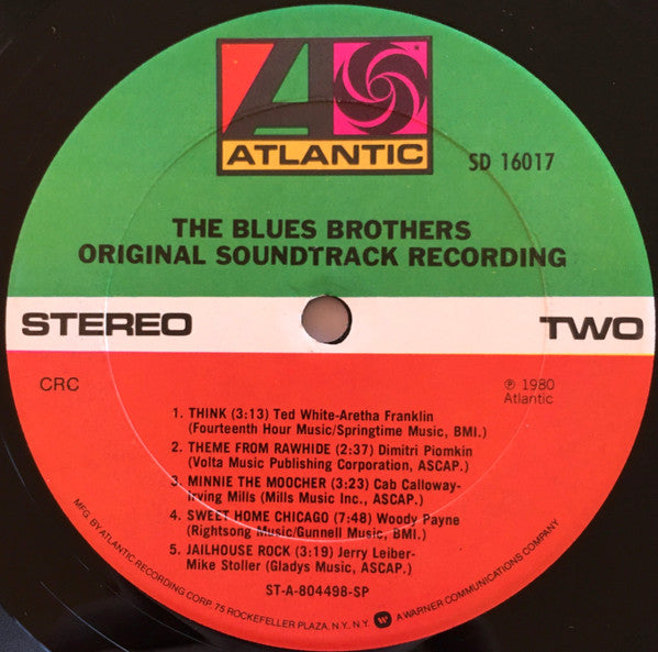The Blues Brothers : The Blues Brothers (Original Soundtrack Recording) (LP, Album, Club, Ter)