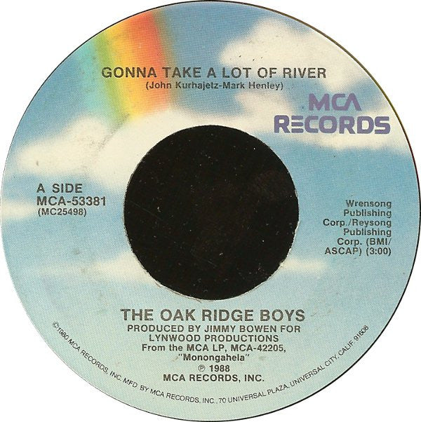 The Oak Ridge Boys : Gonna Take A Lot Of River (7", Pin)