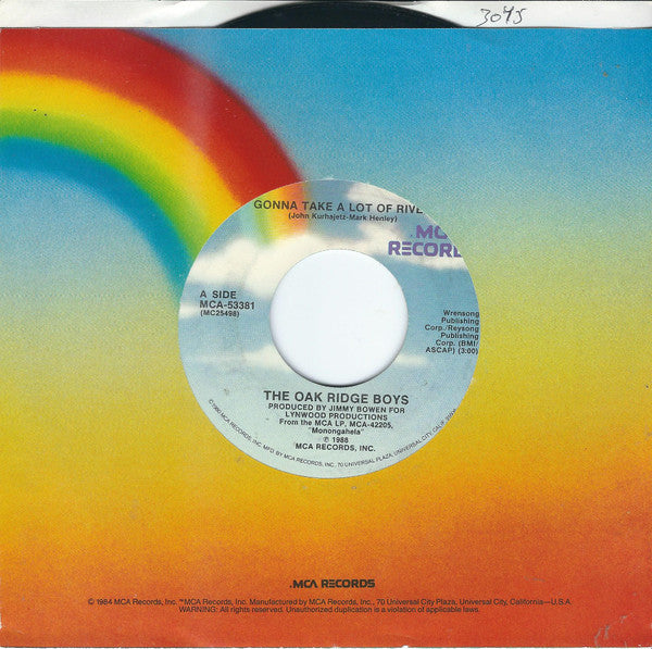 The Oak Ridge Boys : Gonna Take A Lot Of River (7", Pin)