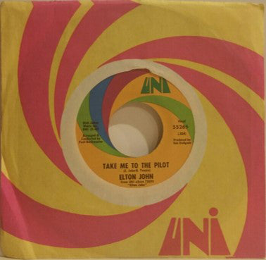 Elton John : Your Song / Take Me To The Pilot (7", Single)