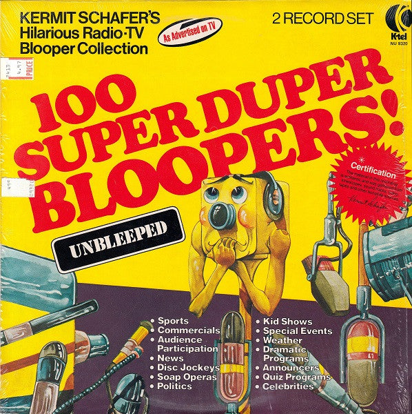 Kermit Schafer : 100 Super Duper Bloopers (2xLP, Album, Comp, Tan)