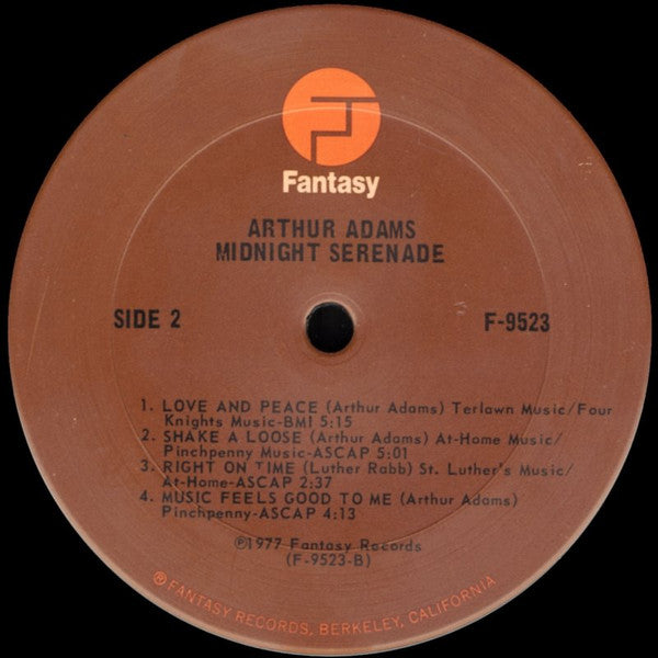 Arthur Adams : Midnight Serenade (LP)
