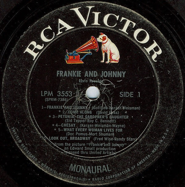 Elvis* : Frankie And Johnny (LP, Mono, Ind)