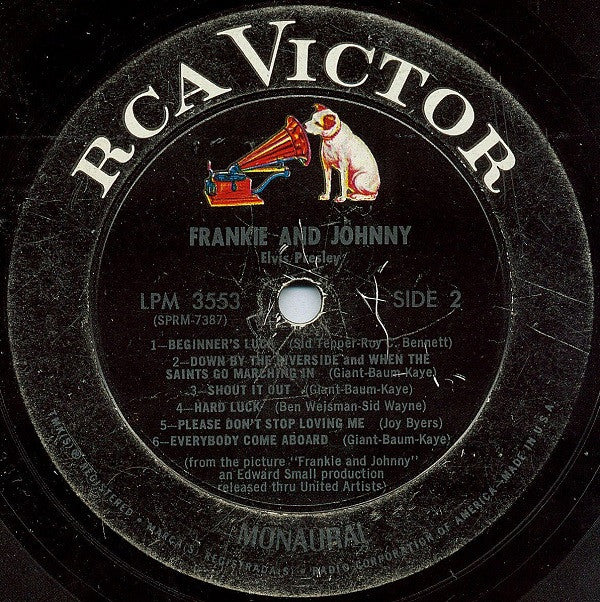 Elvis* : Frankie And Johnny (LP, Mono, Ind)