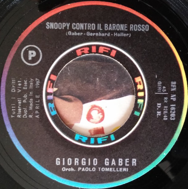 Giorgio Gaber : Gulp Gulp (7")